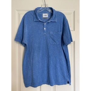 Goodfellow cotton shirt men’s large blue short sleeve polo golf